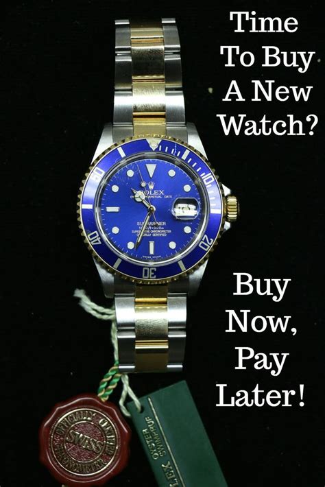 rolex watches pay monthly.